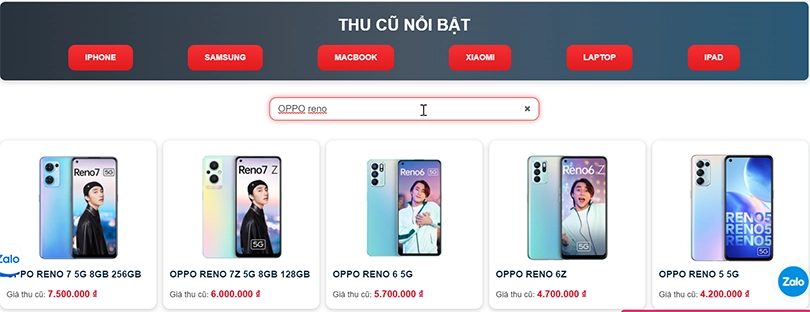 Hướng dẫn các bước trade-in để thu cũ đổi mới OPPO tại CPS