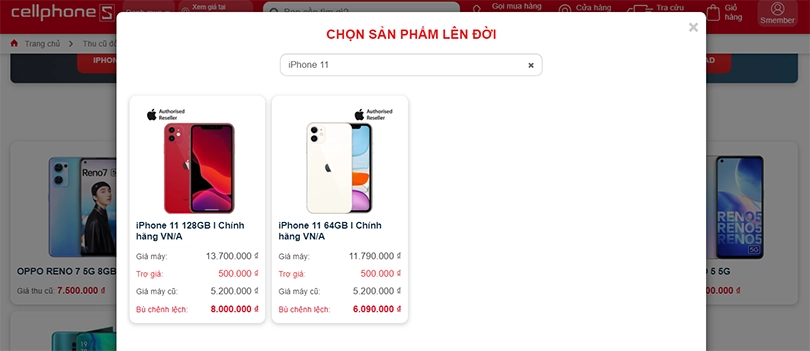 Hướng dẫn các bước trade-in để thu cũ đổi mới OPPO tại CPS