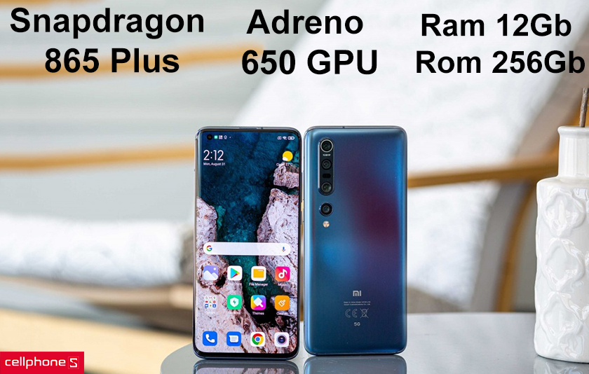 Hiệu năng mạnh với Snapdragon 865 Plus, Ram 12GB, bộ nhớ trong 256GB