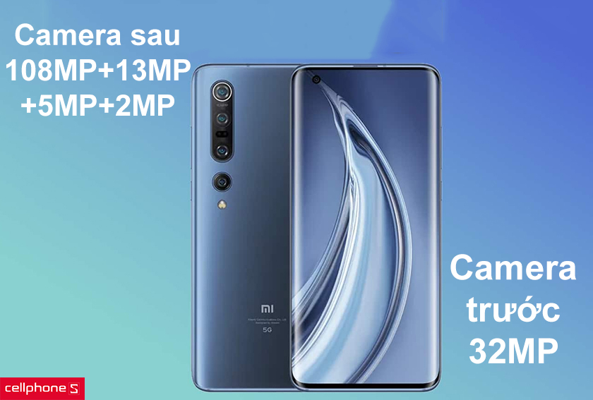 Bộ 4 camera lên đến 108MP, camera trước góc rộng 32MP