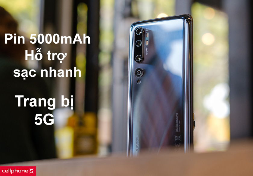 Pin dung lượng 5000mAh sạc nhanh, hỗ trợ 5G tốc độ cao