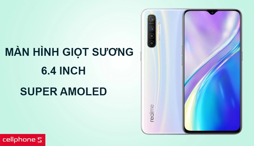 Màn hình AMOLED 6.53 inches độ phân giải Full HD+, tỉ lệ 19.5:9