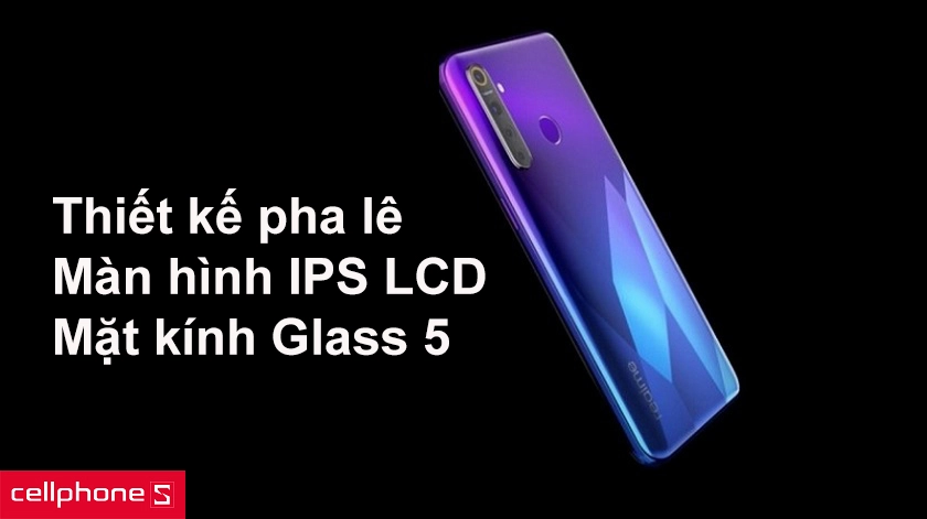 Realme 5 thiết kế pha lê sống động, màn hình IPS LCD sắc nét