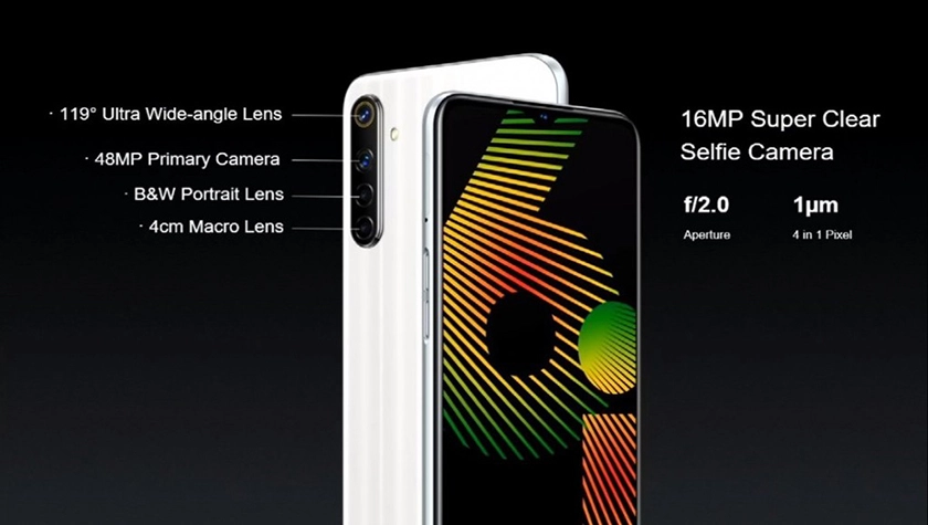 Camera chính 48MP - 8MP - 2MP – 2MP, camera selfie 16MP