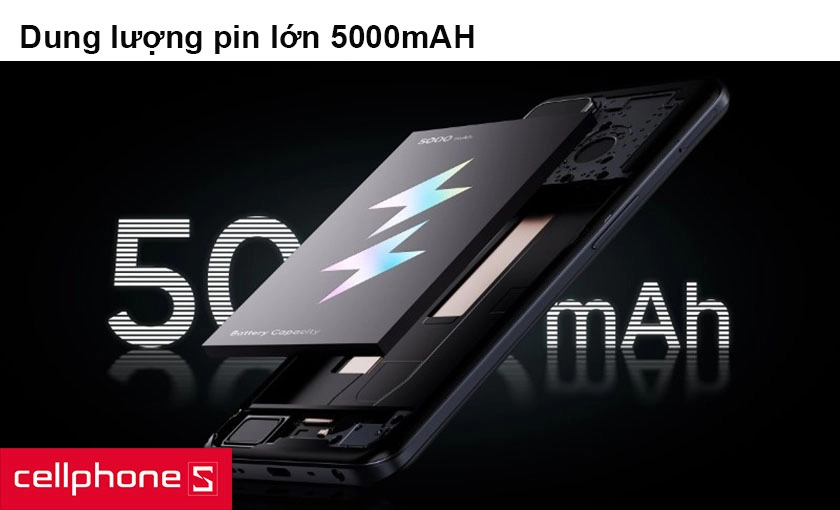 Dung lượng pin 5000mAH 