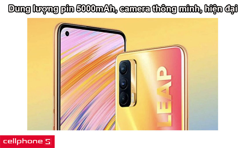 Dung lượng pin 5000mAh, camera thông minh, hiện đại