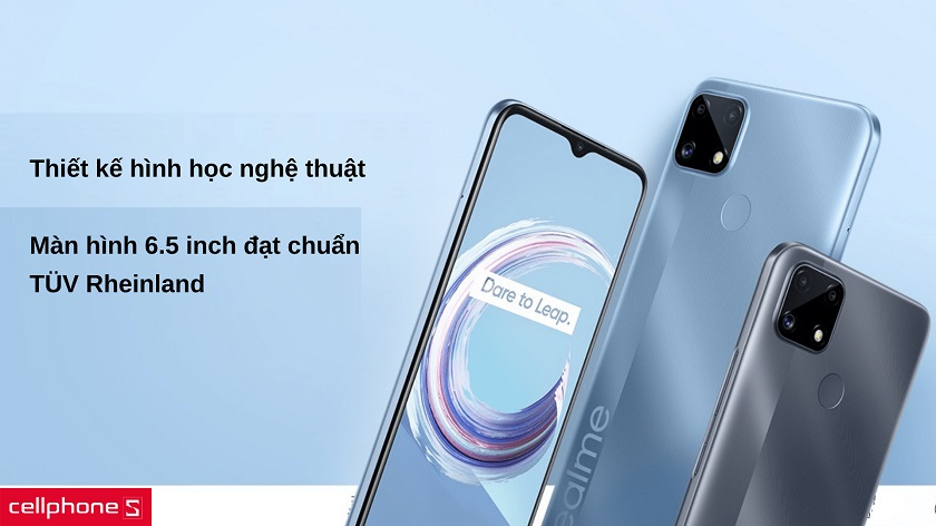 Kiểu dáng thời trang, màn hình 6.5 inch bắt mắt