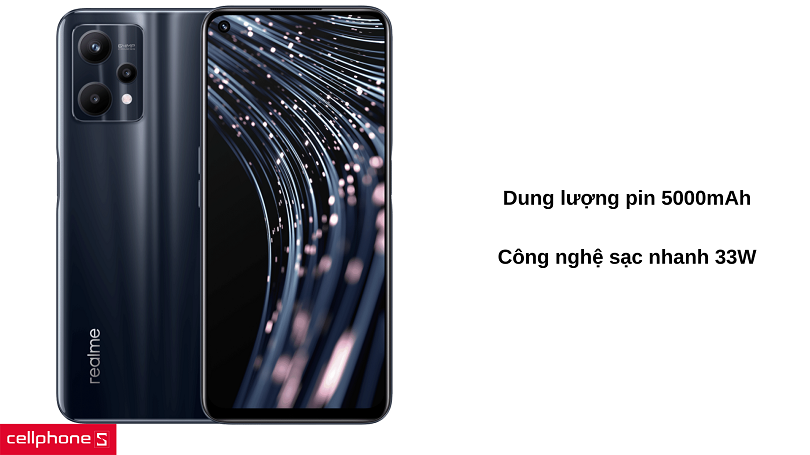 Yên tâm sử dụng với 5000mAh pin kèm sạc nhanh