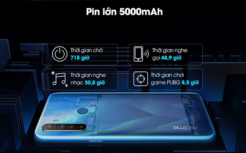 pin dung lượng lớn lên tới 5000mAh
