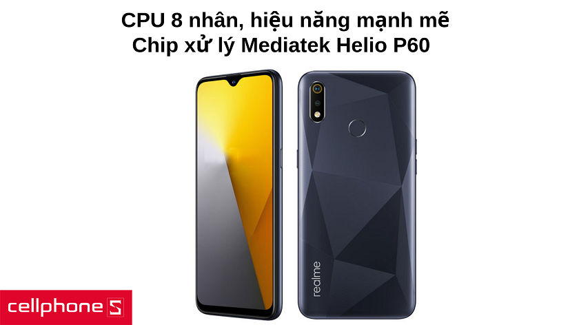 Vi xử lý Helio P60 AI cùng RAM 4GB mang đến hiệu năng vượt trội