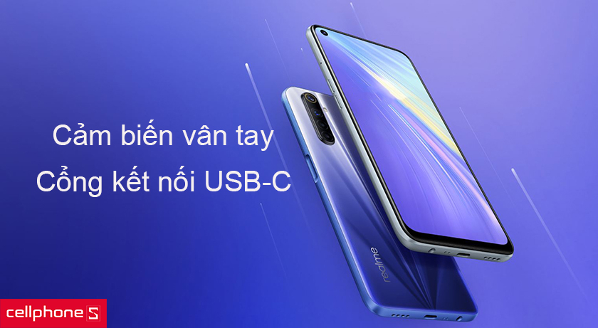 Cảm biến vân tay bảo mật cao, đa dạng kết nối, kết nối WiFi, bluetooth, jack cắm 3.5mm