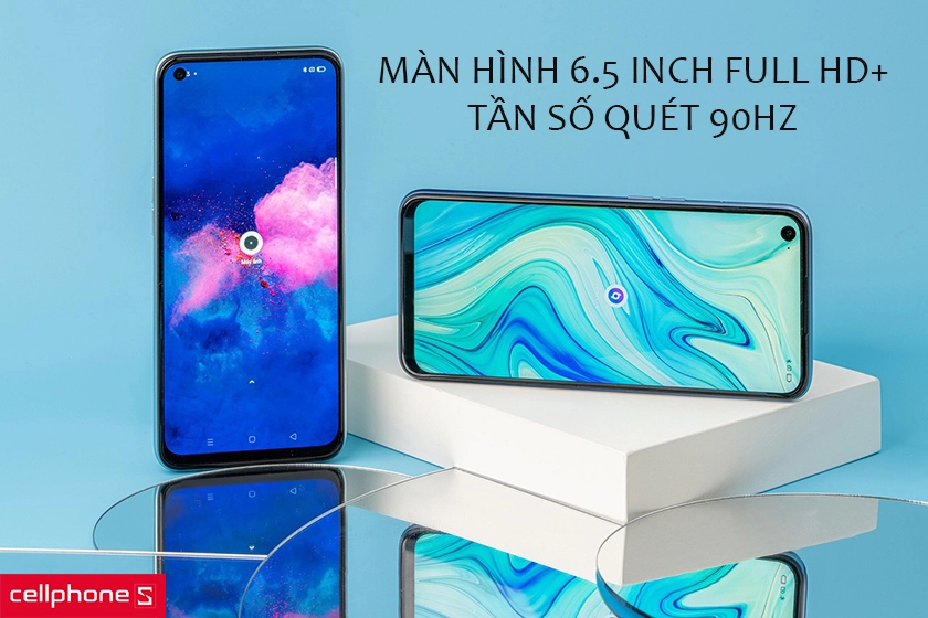 Màn hình đục lỗ 6.5 inch và tấm nền IPS LCD hiển thị sắc nét
