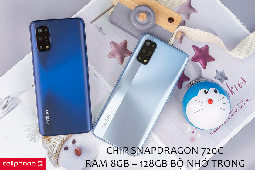 Trang bị chip Qualcomm Snapdragon 720G, RAM 6GB