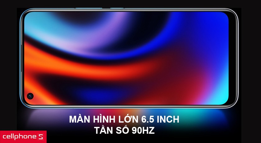 Thiết kế sang trọng với nhựa cao cấp, màn hình lớn 6.5 inch