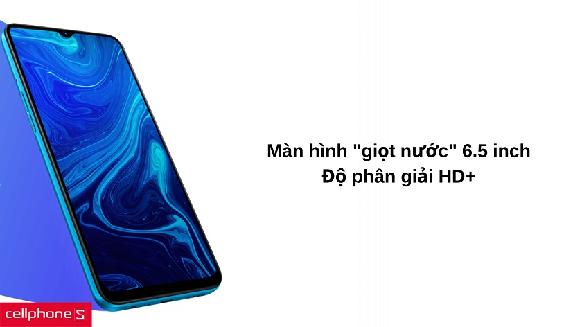 Màn hình "giọt nước" 6.5 inch HD+ cho trải nghiệm hình ảnh trọn vẹn