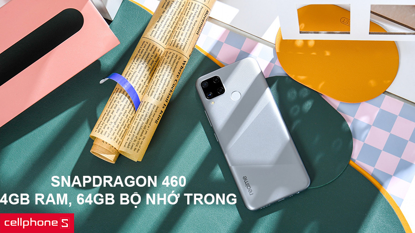 Cung cấp sức mạnh bởi chip Helio G35, 4GB RAM, 64GB bộ nhớ trong