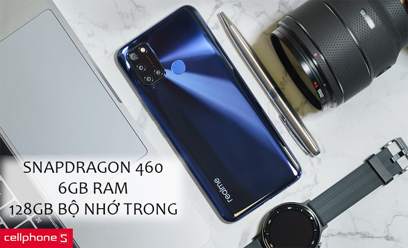 Snapdragon 460, 6GB RAM, 128GB bộ nhớ trong