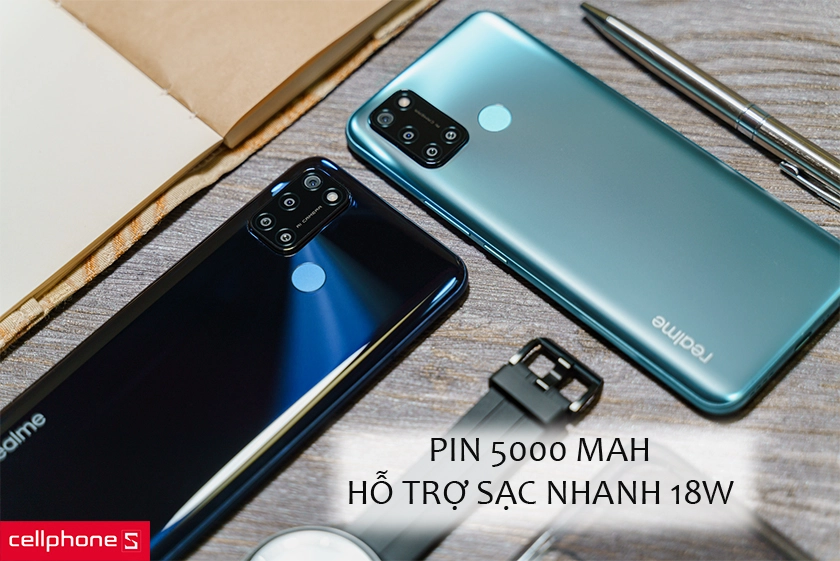 Pin 5000 mAh sử dụng cả ngày