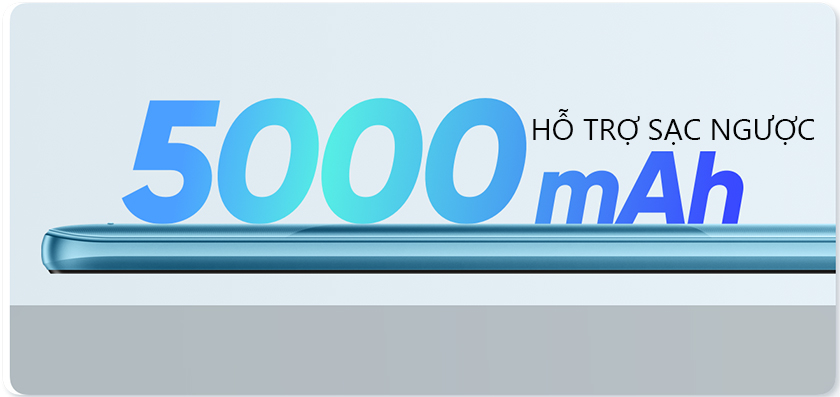 Sử dụng liên tục cả ngày với viên pin 6000mAh, sạc nhanh 18W