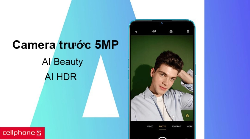 Camera selfie với độ phân giải 5MP