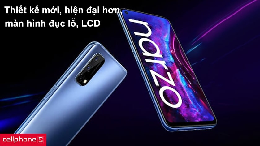 Thiết kế mới, hiện đại hơn, màn hình đục lỗ, LCD