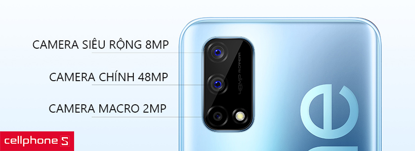Cụm 3 camera sau cùng camera selfie 16MP