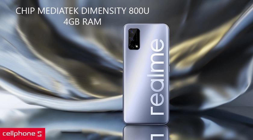 Hiệu năng vượt trội với chip MediaTek Dimensity 800U cùng 4GB RAM