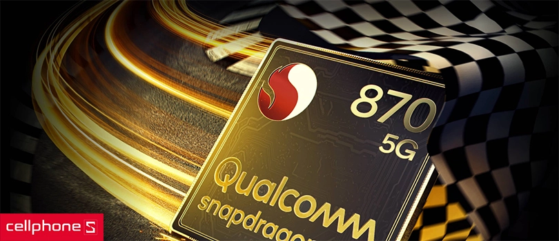 Cấu hình mạnh mẽ, hoạt động mượt mà với con chip Qualcomm Snapdragon 870 5G