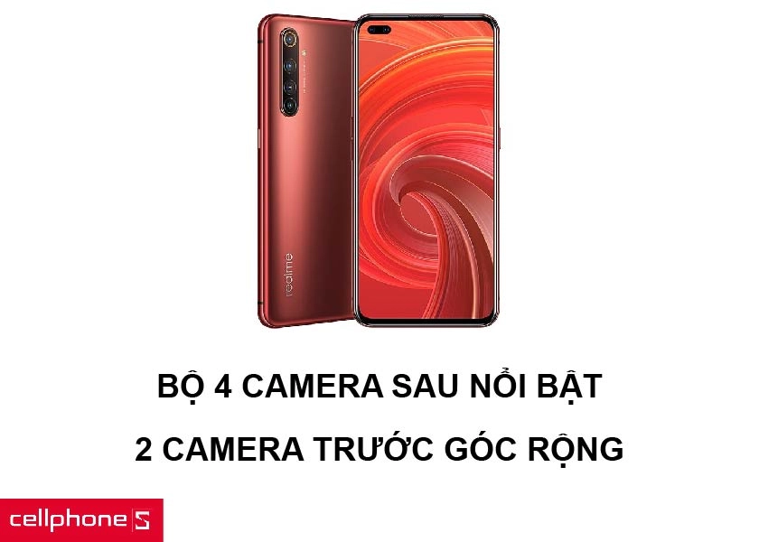 Bộ 4 camera sau đa chức năng cùng khả năng mở khoá khuôn mặt với 2 camera trước