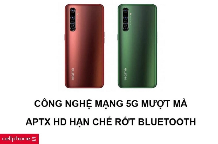 Công nghệ mạng 5G mượt mà cùng việc trang bị thêm APTX chống rớt kết nối Bluetooth
