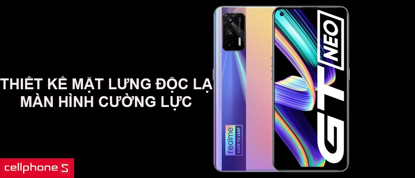 Thiết kế mặt lưng độc lạ, màn hình cường lực