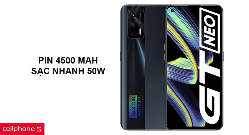 Pin 4500 mAh, hỗ trợ sạc nhanh 50W