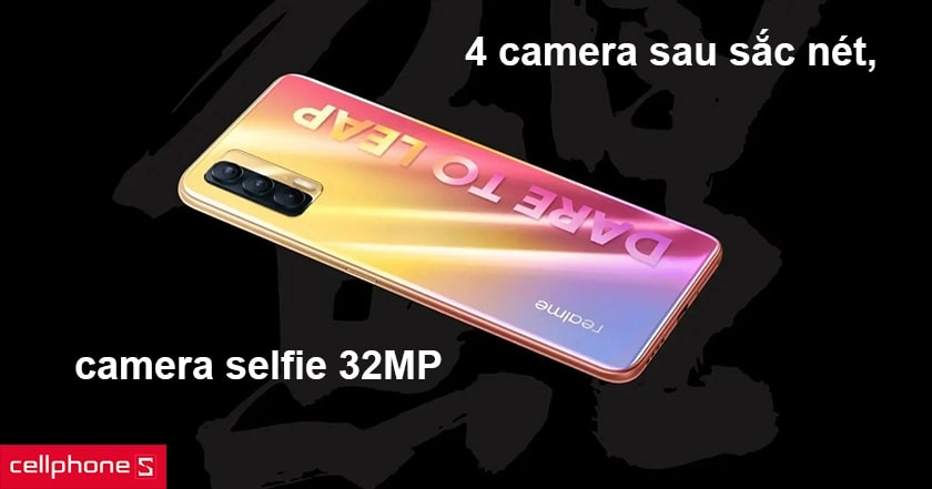 Hệ thống bốn camera sau sắc nét, camera selfie 32MP