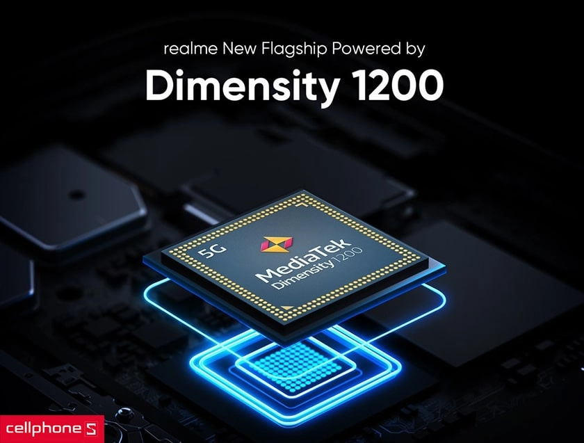 Cấu hình mạnh mẽ đến từ con chip Dimensity 800, 6 GB RAM
