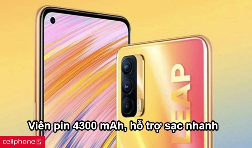Viên pin 4300 mAh, hỗ trợ sạc nhanh