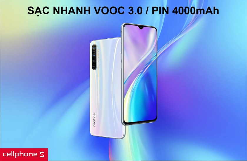 Viên pin 4000mAh cùng khả năng sạc nhanh vooc 3.0 nhanh chóng