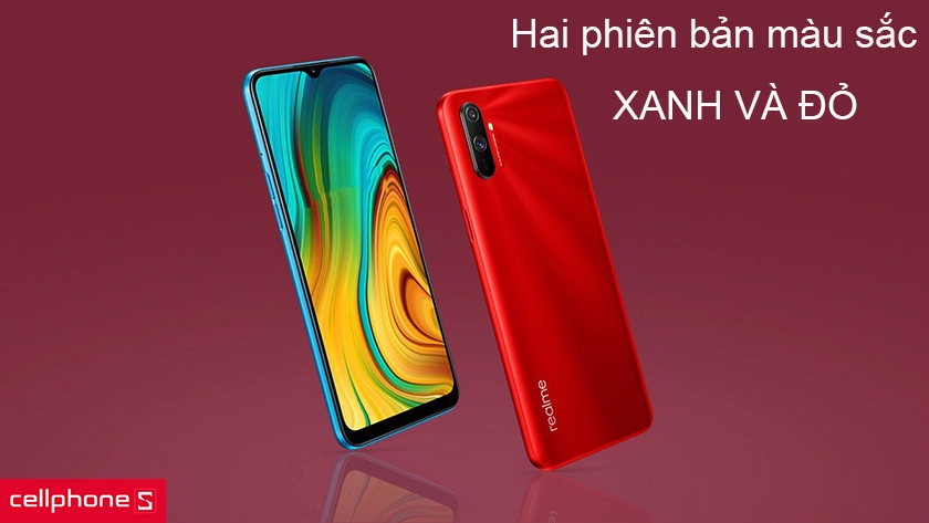Realme C3i sẽ có hai phiên bản màu cơ bản là xanh và đỏ