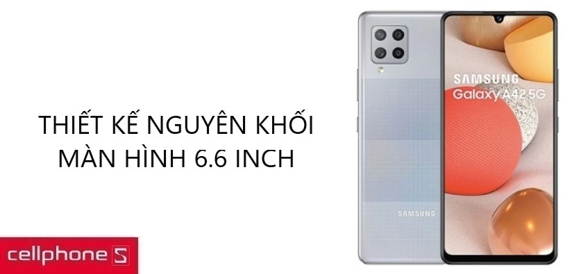 Thiết kế nguyên khối cứng cáp, màn hình 6.6 inch độ phân giải sắc nét