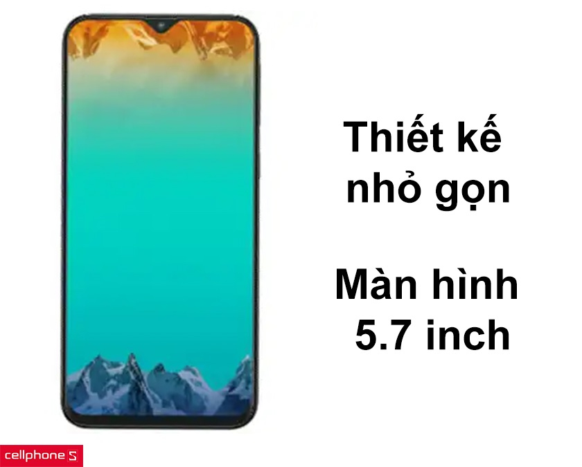 Thiết kế nhỏ gọn, màn hình Full HD 5.7 inch