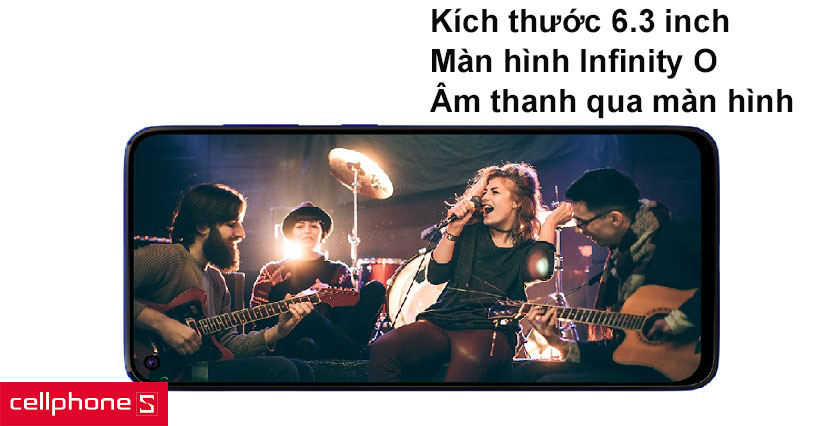 Màn hình 6,3 inch cùng công nghệ Super AMOLED