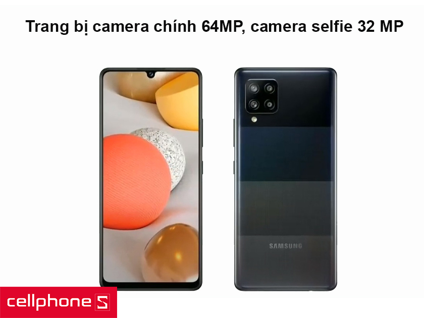 Trang bị camera chính 64MP, camera selfie 32 MP