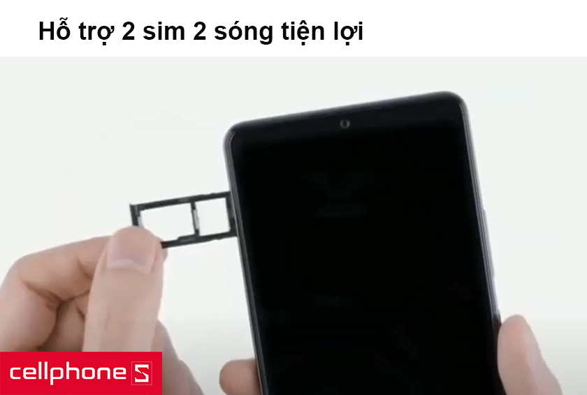 Hỗ trợ 2 sim 2 sóng tiện lợi