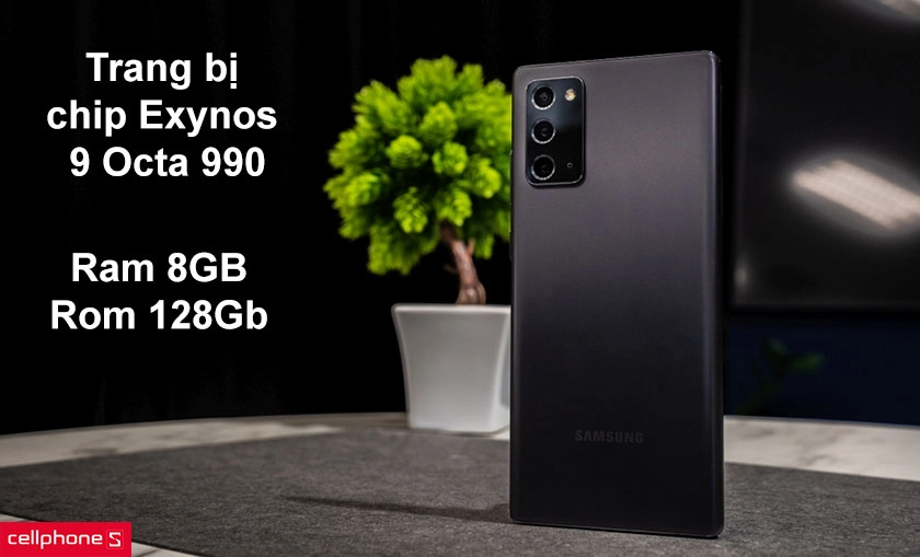 Trang bị chip Exynos 9 Octa 990, RAM 8GB, bộ nhớ trong 128GB, GPU Mali-G77 MP11