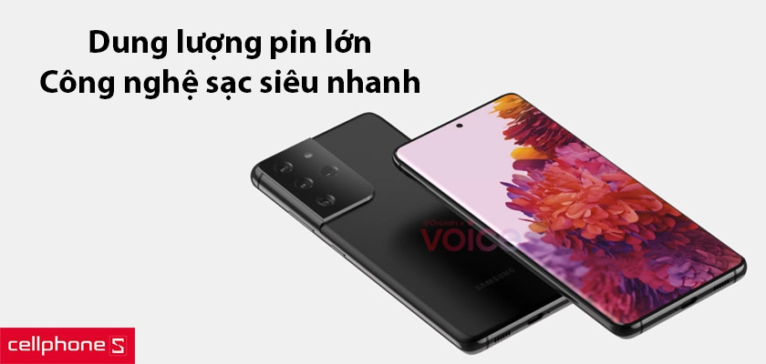 Dung lượng pin lớn, công nghệ sạc siêu nhanh