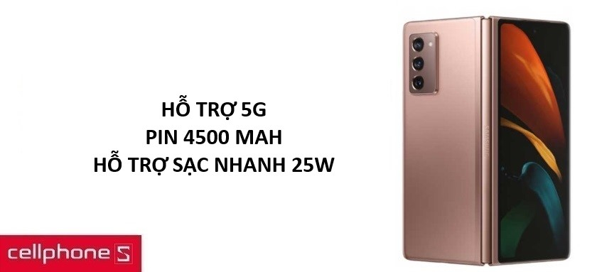 Hỗ trợ 5G tốc độ truy cập nhanh chóng, pin 4500 mAh, hỗ trợ sạc nhanh 25W