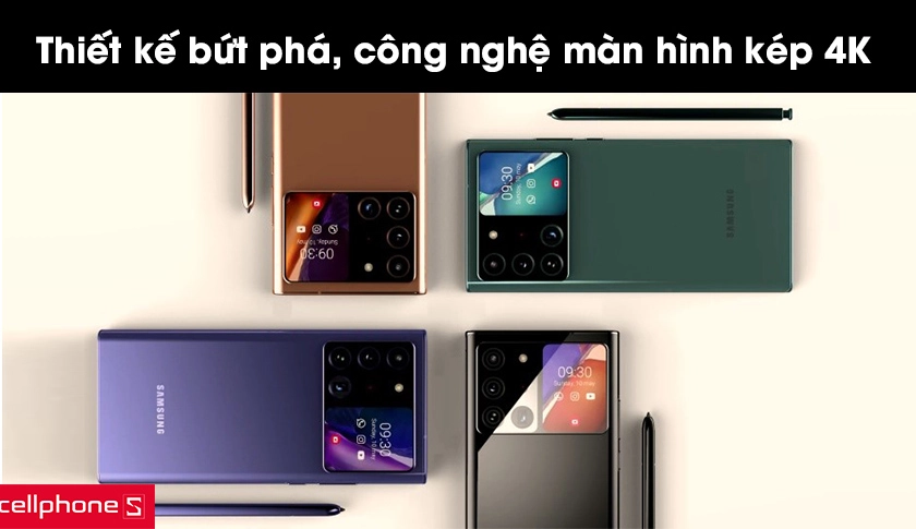 Thiết kế bứt phá, công nghệ màn hình kép 4K