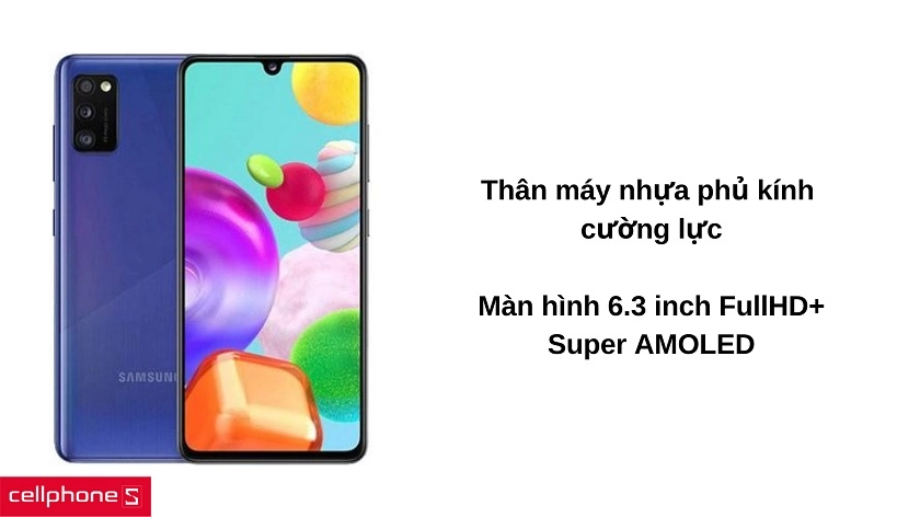 Thân máy phủ kính sang trọng, màn hình 6.3 inch FullHD+ rực rỡ