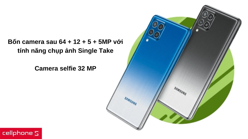 Camera 4 ống kính lên đến 64 MP với tính năng Single Take hữu ích