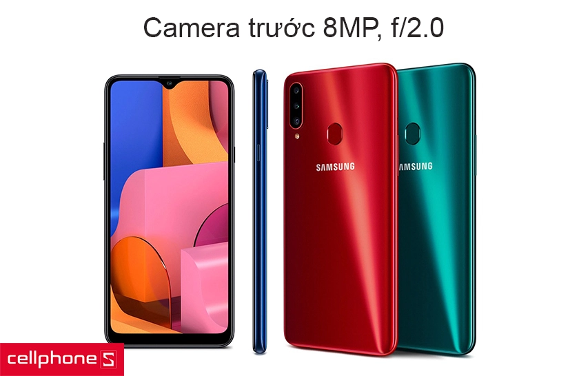 camera trước với độ phân giải 8MP