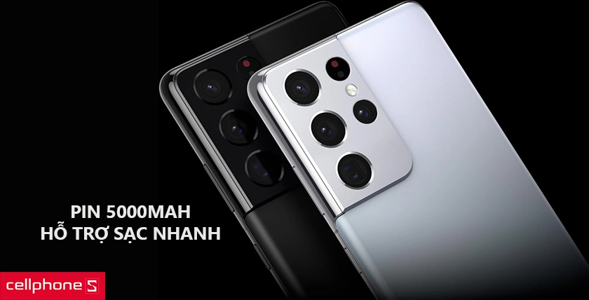 Pin dung lượng 4.800mAh sạc nhanh